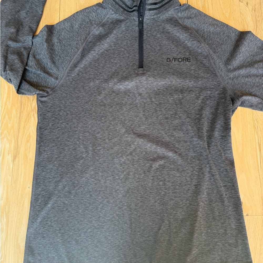 Men’s G/FORE Charcoal Quarter-Zip Pullover - Size Medium - EUC